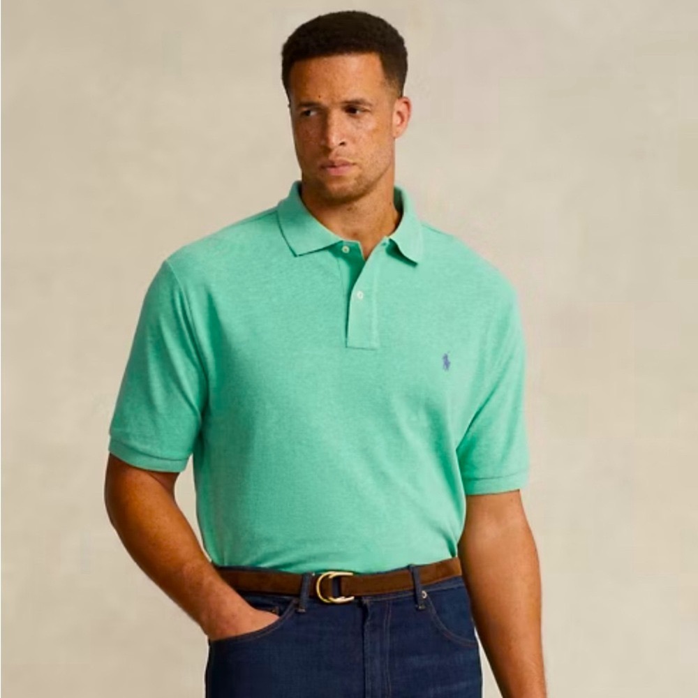 Ralph Lauren Polo Shirt Turquoise Size M Classic‎ Fit - Excellent Condition